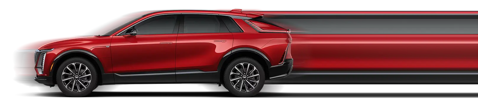 Coche rojo en movimiento